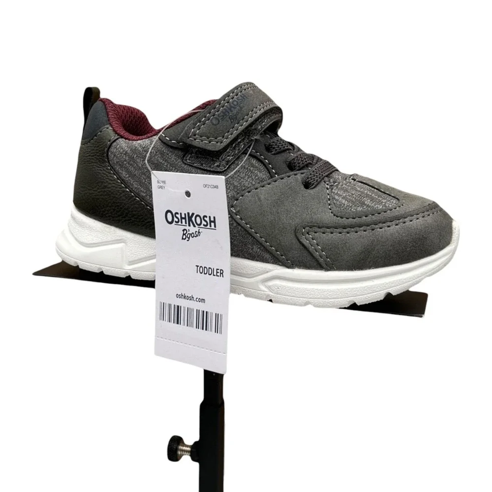 OshKosh Toddler Boys Slip On Casual Sneakers Size 9 Gray‎ Lightweight Flexible